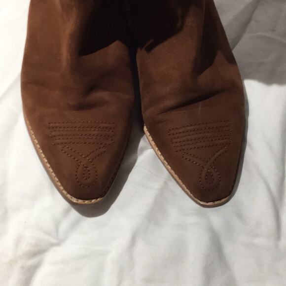 Nicole Miller Stuart Weitzman 8 vintage wester cowgirl graphic print boot euc - Picture 4 of 8